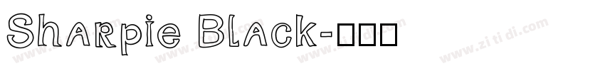 Sharpie Black字体转换
